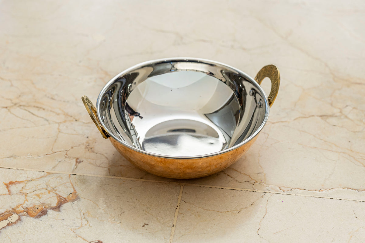 Copper Kadhai No lid (set of 5)(shashi)