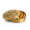 Peacock Hand-Etched' Brass Masala Box