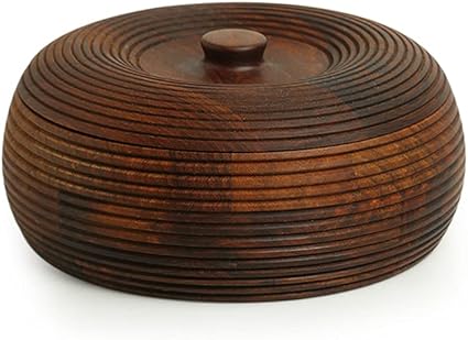 Handcrafted Sheesham Wooden Chapati Box