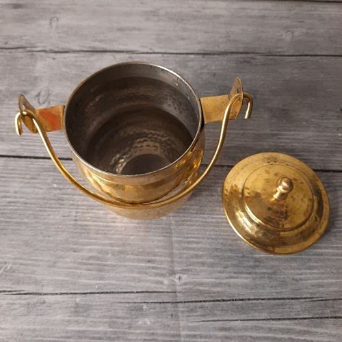 Zishta Trad Brass Ghee Container