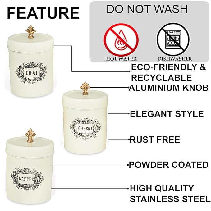 Elan Chai Cheeni Coffee Canister Set