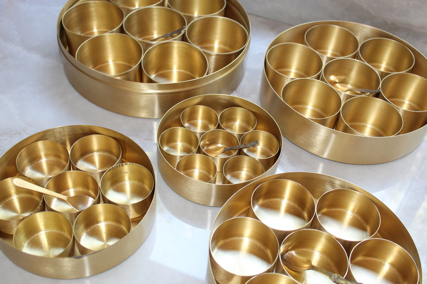 Shashi Hand Crafted Brass Masala Box