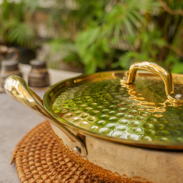 Pure Brass Traditional Hammered Kadhai