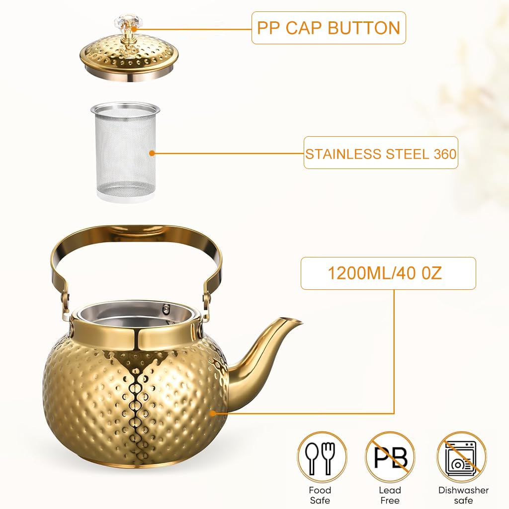 1.2L Stainless Steel Teapot
