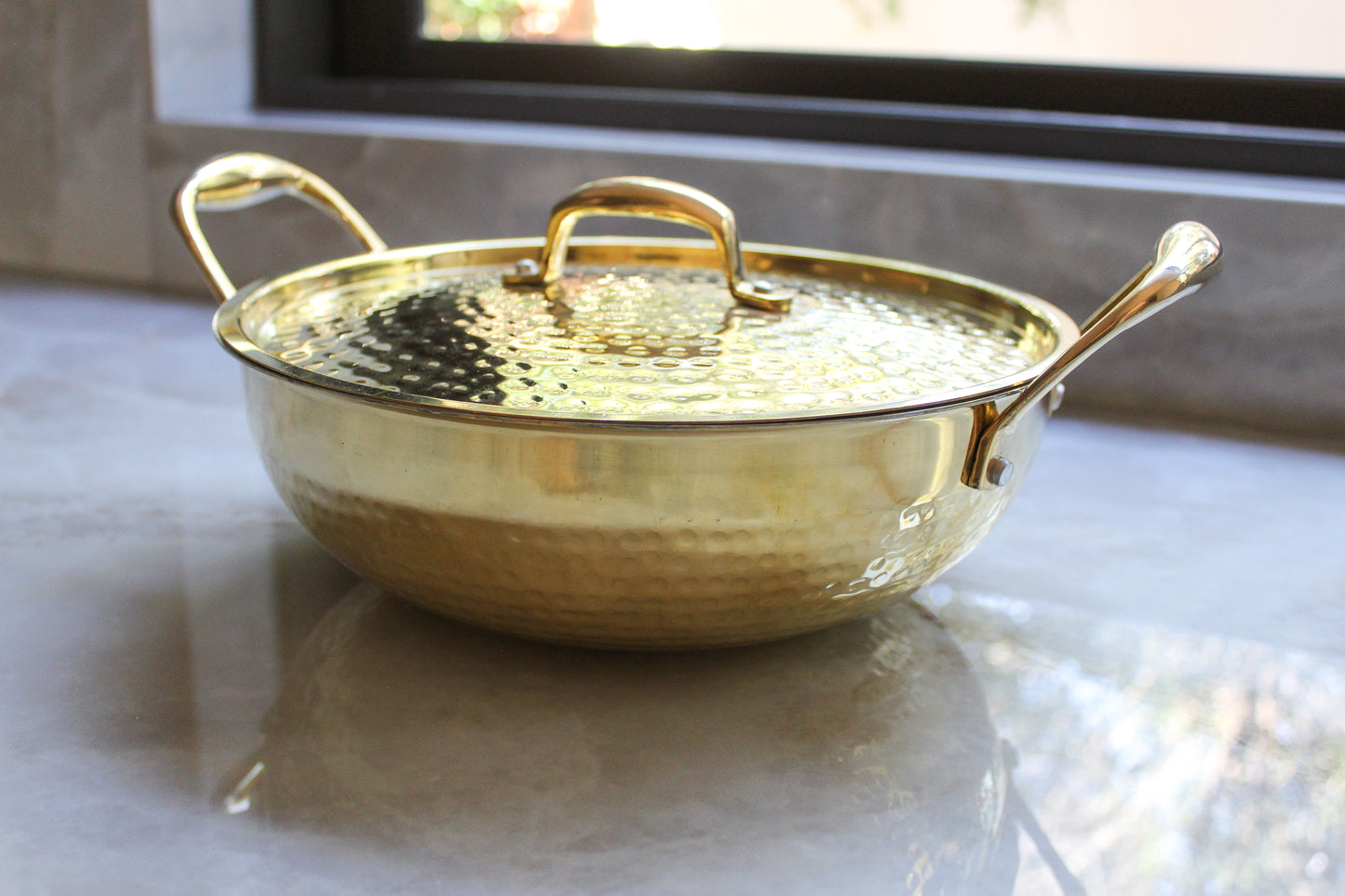 Pure Brass Traditional Hammered Kadhai