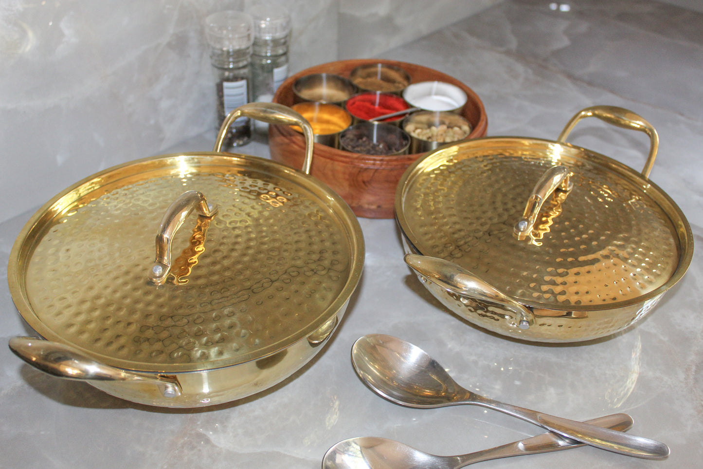 Pure Brass Traditional Hammered Kadhai
