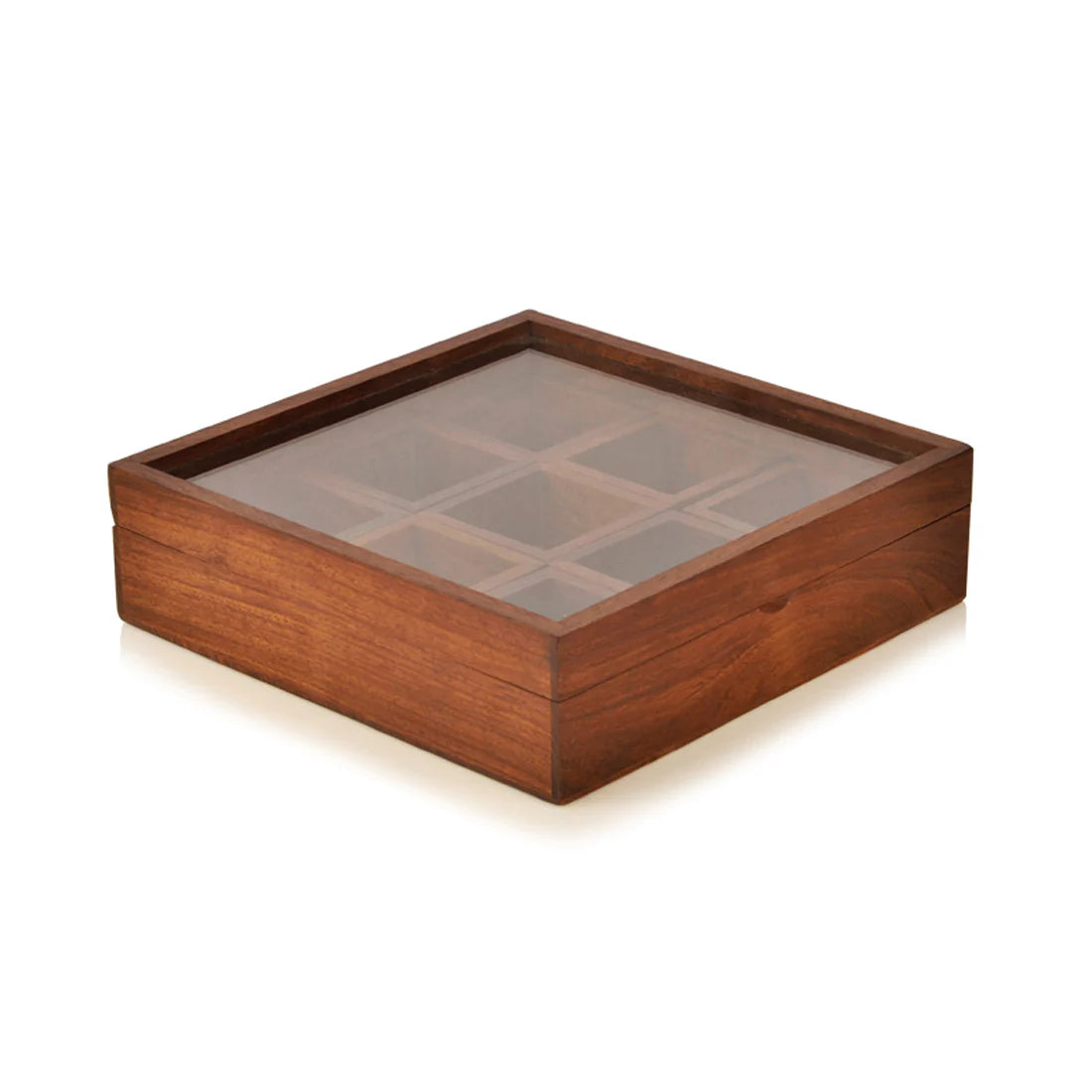 Spice Box with Spoon in Sheesham Wood