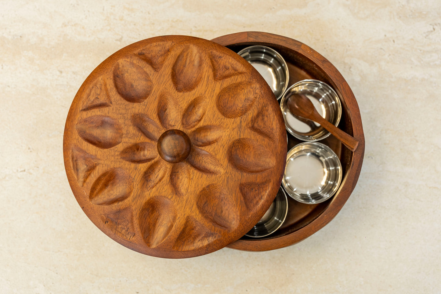 Carved Masala Box