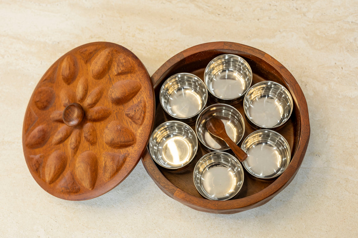 Carved Masala Box