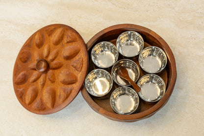 Carved Masala Box