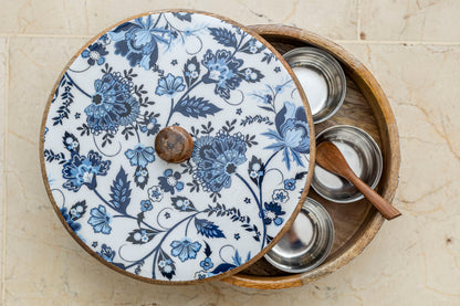 Blue Floral Masala Box