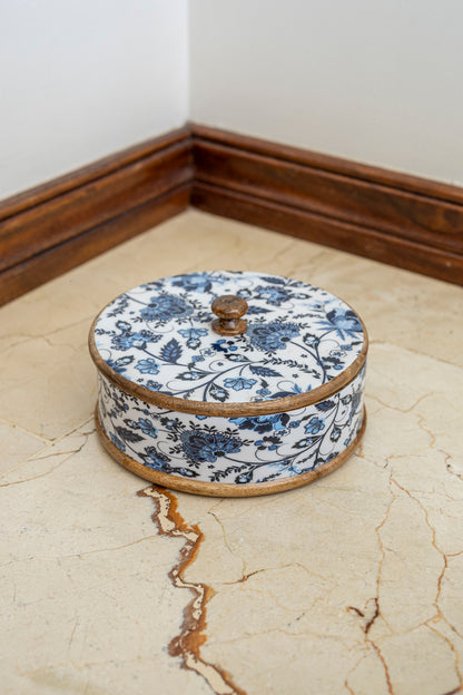 Blue Floral Masala Box