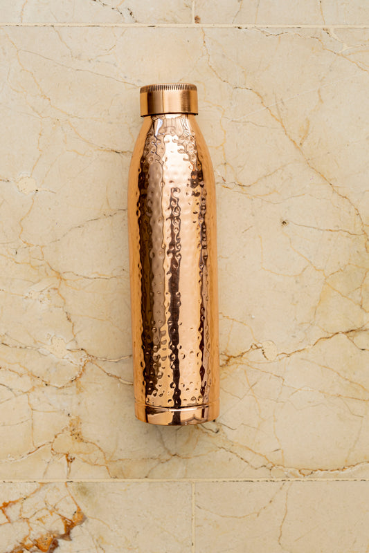 Hammered Copper Water Bottle