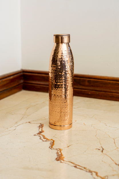 Hammered Copper Water Bottle