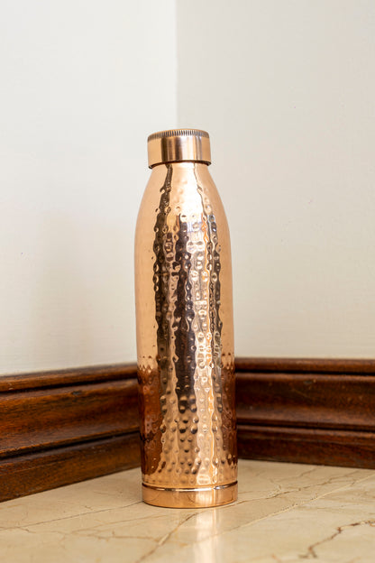 Hammered Copper Water Bottle