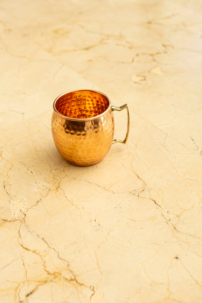 Hand-Hammered Pure Copper Mug