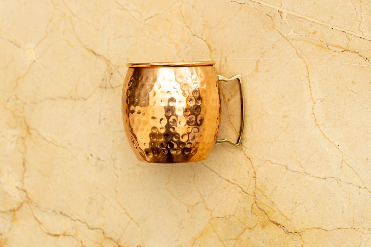 Hand-Hammered Pure Copper Mug