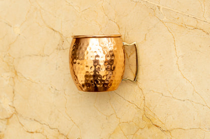 Hand-Hammered Pure Copper Mug