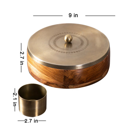Acacia Wood Masala Box