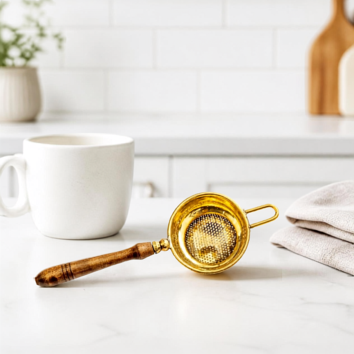Brass Tea Strainers