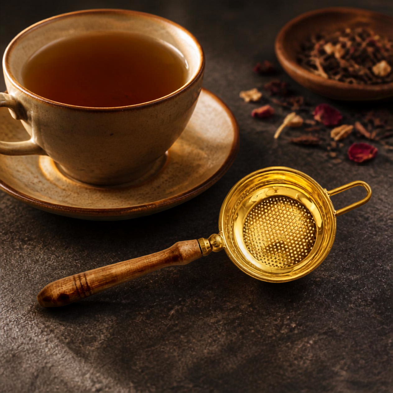 Brass Tea Strainers