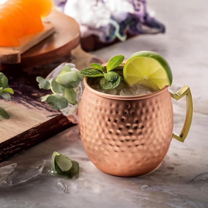 Hand-Hammered Pure Copper Mug