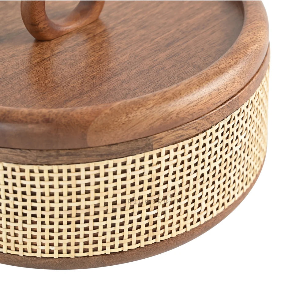 BB Tresso Wooden Roti Box (Rattan)