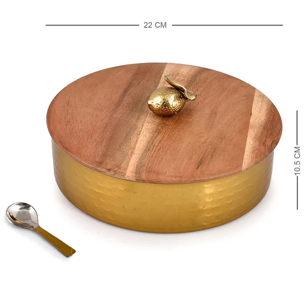 DDH Masala Box with Wooden Lid