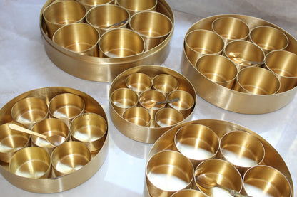 Shashi Hand Crafted Brass Masala Box