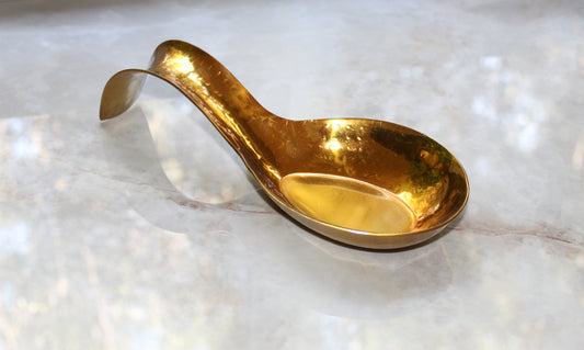 Gold Finish Solid Stainless Steel Spoon Rest