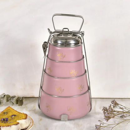 Pink 4 Tier Lunch Box