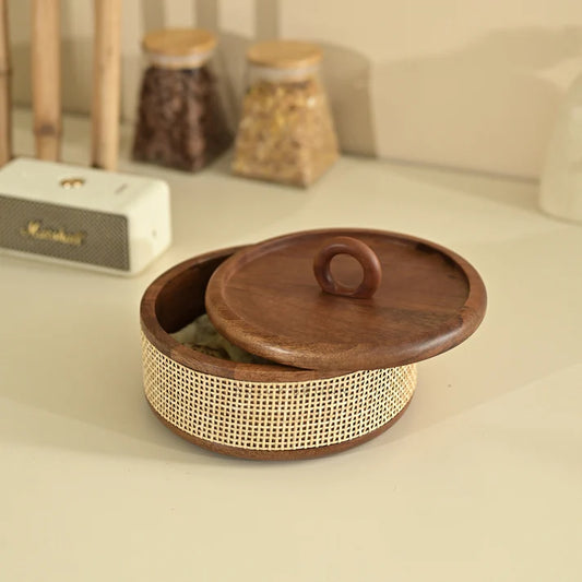 BB Tresso Wooden Roti Box (Rattan)
