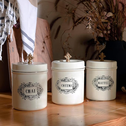 Elan Chai Cheeni Coffee Canister Set