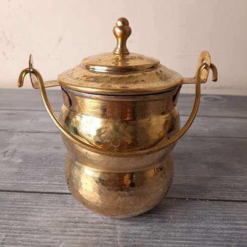 Zishta Trad Brass Ghee Container