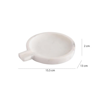 White Marble Spoon Holder 