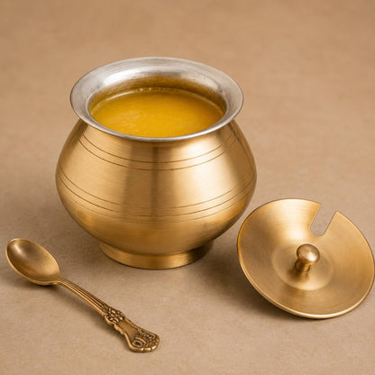 Ghee Container with Spoon (matt)