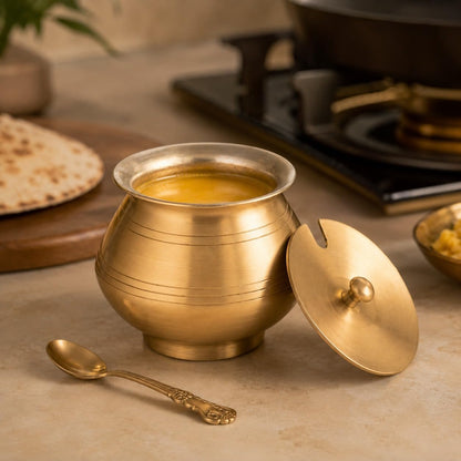 Ghee Container with Spoon (matt)