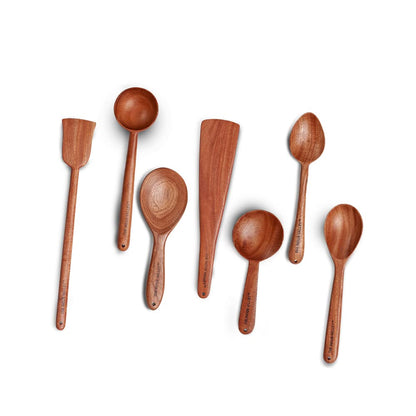 Wooden Spoon Set of 7(Flip/Spatula/Laddle)