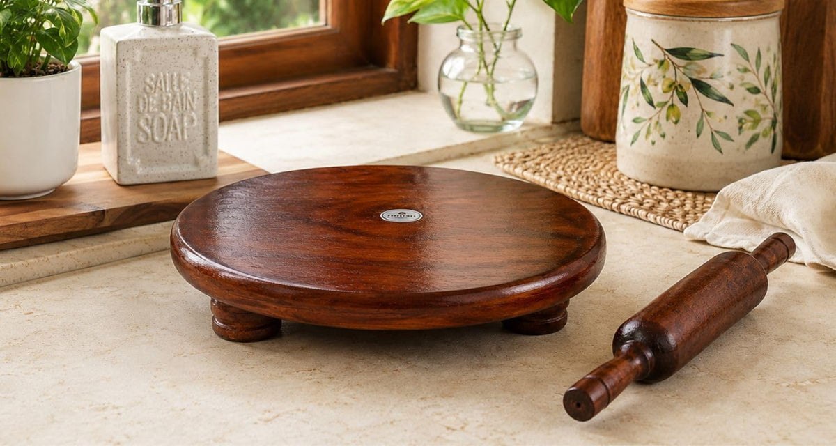 Acacia Wood Chakla & Chopping Board