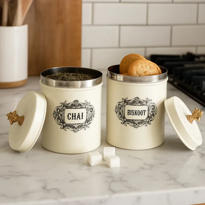 Chai Biskoot Canisters