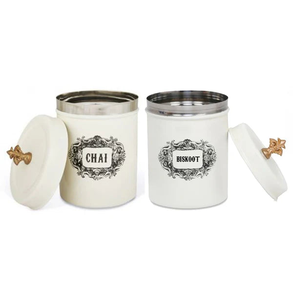 Chai Biskoot Canisters