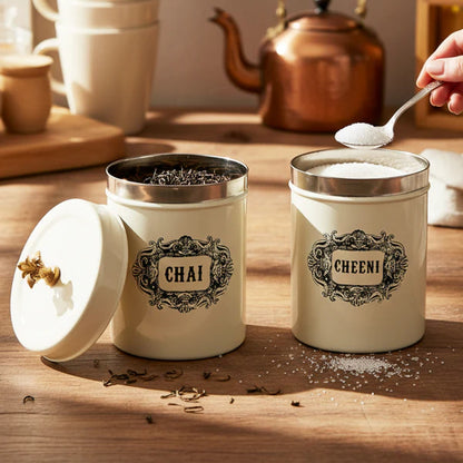Chai and Cheeni Jars