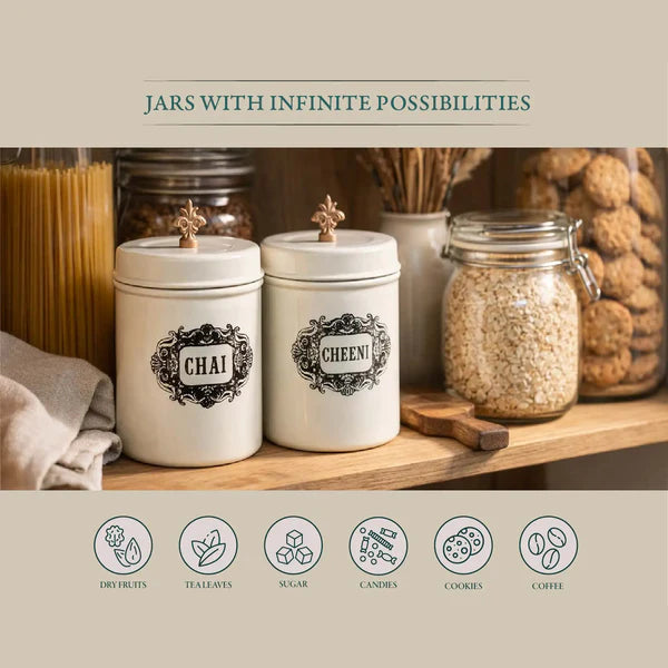Chai and Cheeni Jars