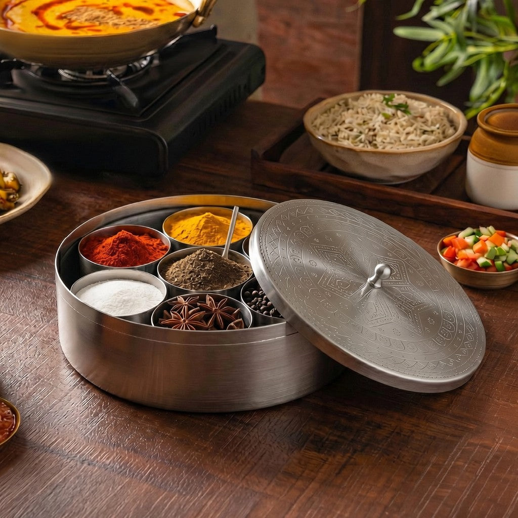Steel Masala Dabba