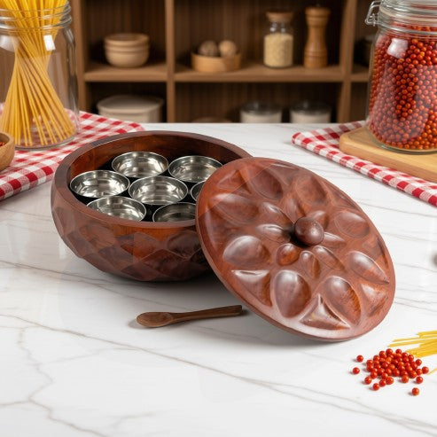 Carved Masala Box