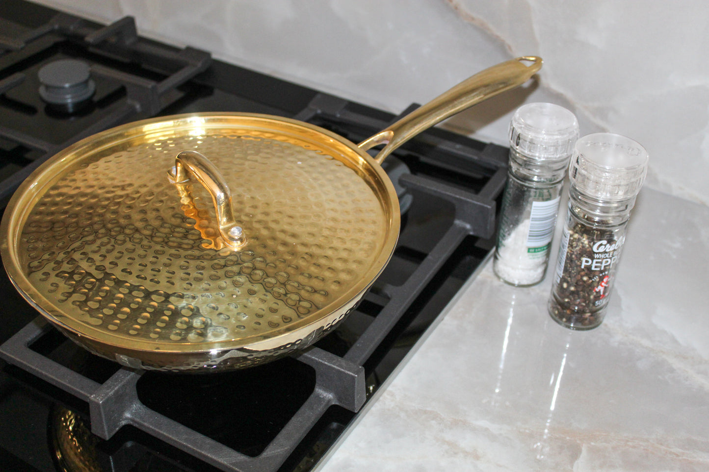 Brass Frying Pan with Lid