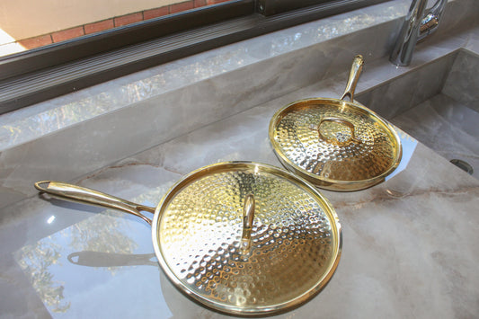 Brass Frying Pan with Lid